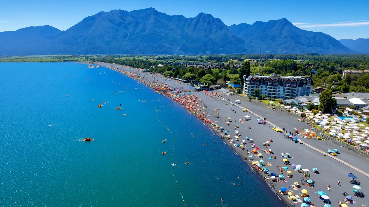 Playa Grande de Pucón