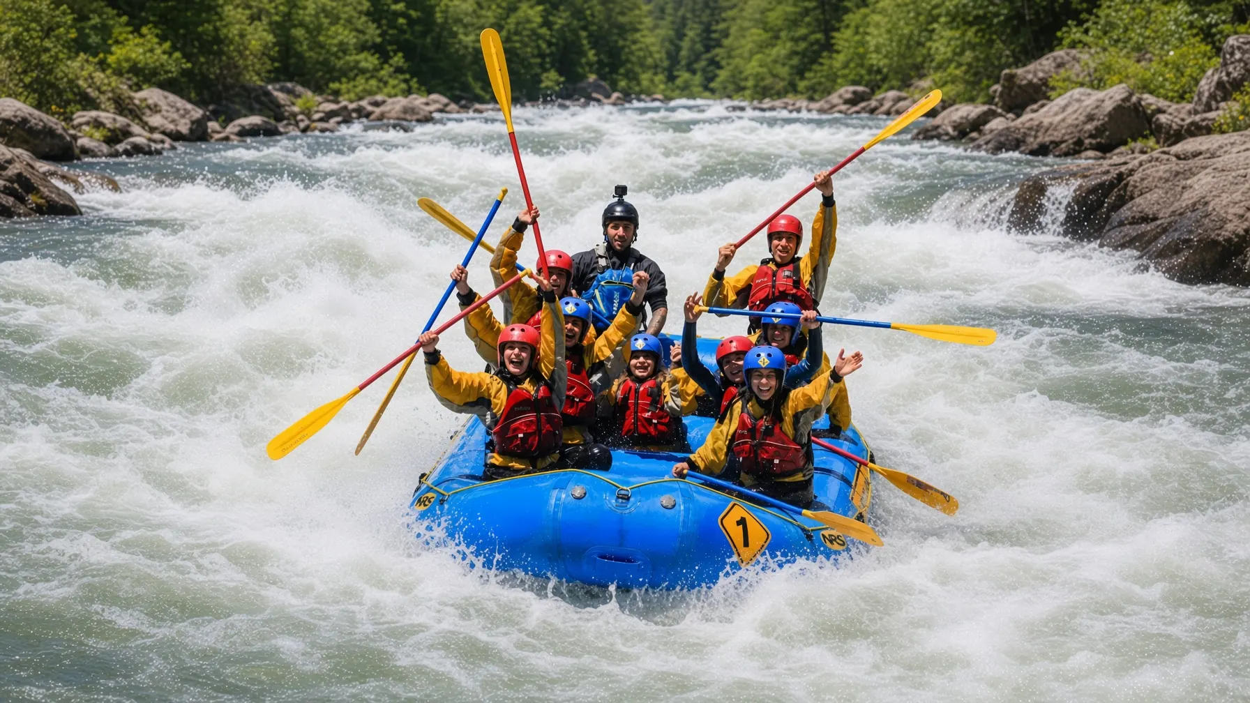 Rafting en el río Trancura
